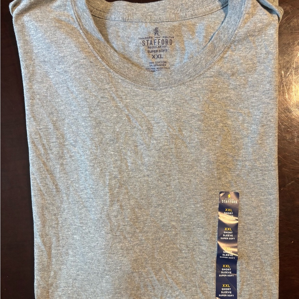 Stafford Light Gray Short Sleeve Tee